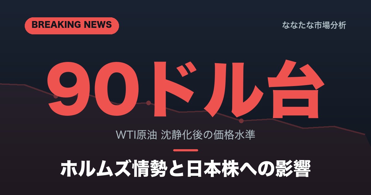 【2026/5/16更新】ホルムズ最新｜FRB議長就任後の調整