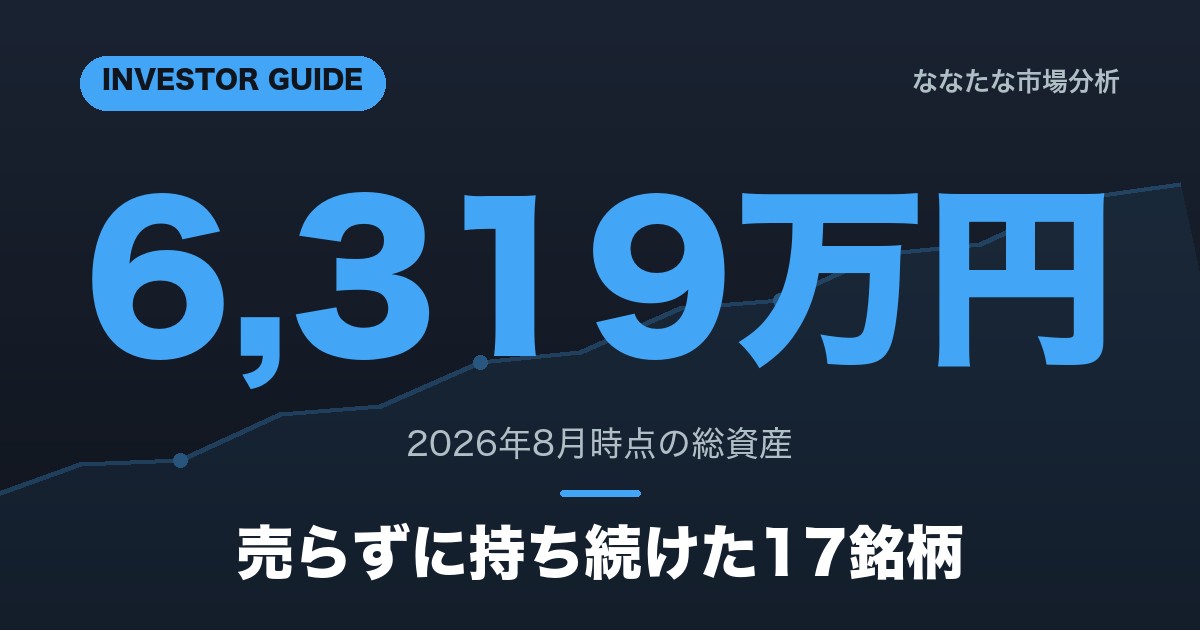 2026年8月 運用実績レポート 総資産6319万円 高配当株17銘柄 投資信託